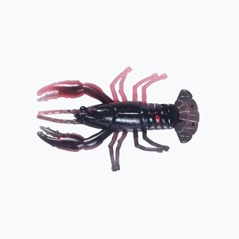 Relax Crawfish 2 Laminált puha csali 4 db. Fekete-piros csillogás / Super Red CRF2
