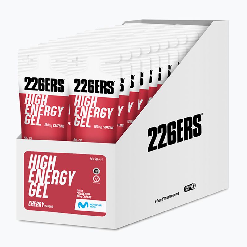 226ERS High Energy koffeines energiagél készlet 24 db. x 76 g cseresznye