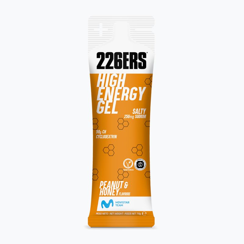 226ERS High Energy Sós energiagél készlet 24 db. x 76 g mogyoró/méz 2