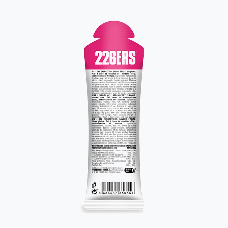226ERS Magas fruktóz tartalmú energiagél készlet 24 db. x 80 g eper 3