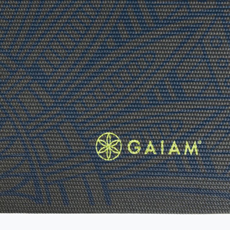 Jógaszőnyeg Gaiam Premium Sundial Layers 6 mm black/navy/yellow 4