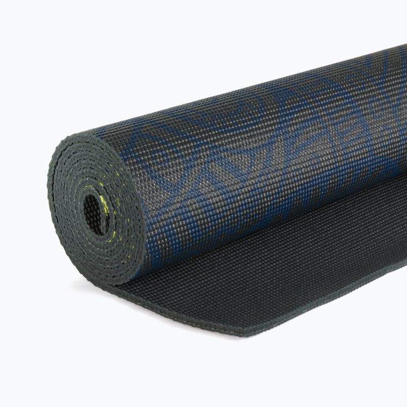 Jógaszőnyeg Gaiam Premium Sundial Layers 6 mm black/navy/yellow 5