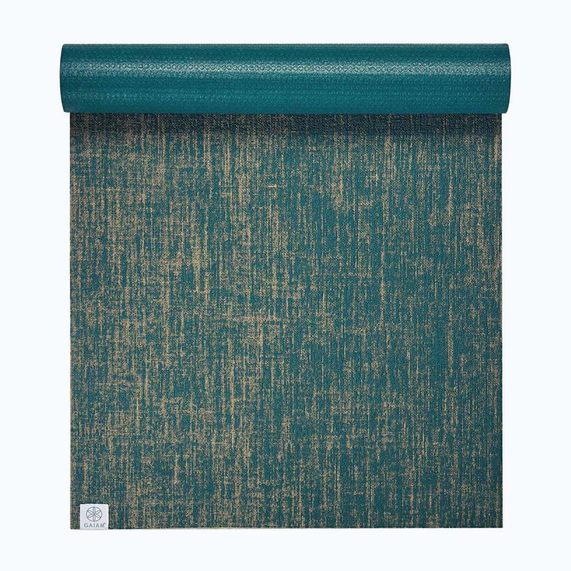 Jógaszőnyeg Gaiam Jute 6 mm blue 2