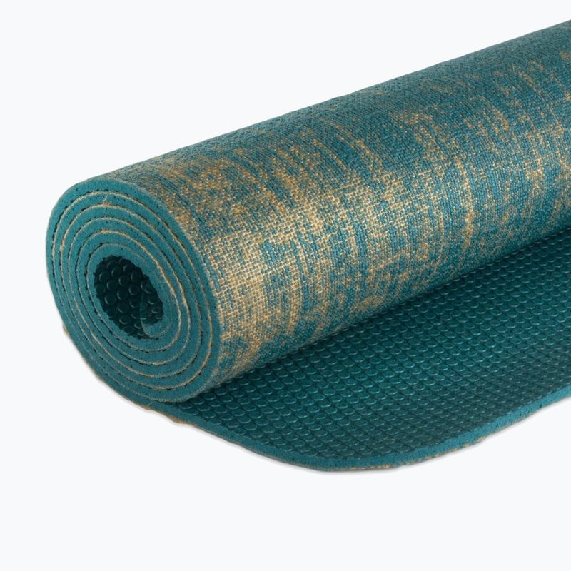 Jógaszőnyeg Gaiam Jute 6 mm blue 5