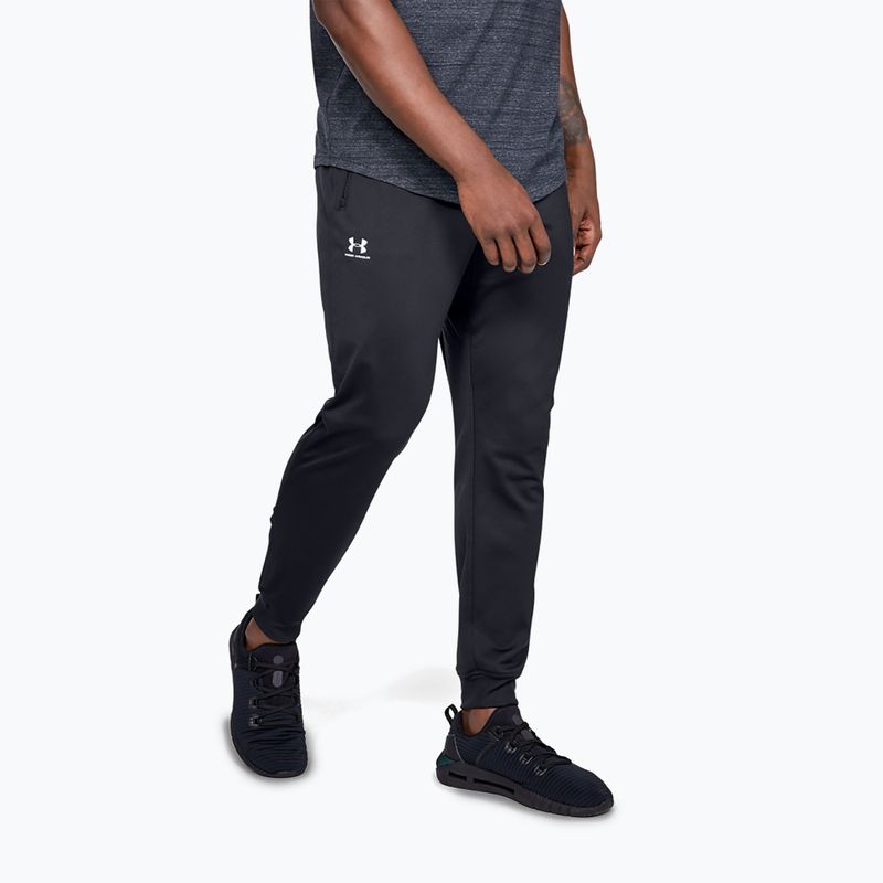 Férfi Under Armour Sportstyle Tricot Jogger fekete-fehér nadrág