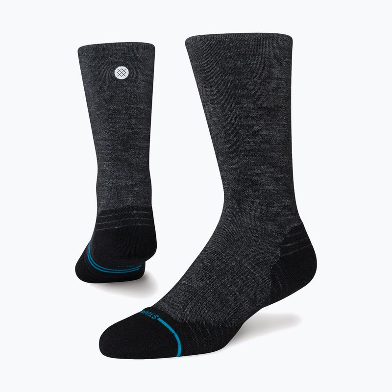 Stance Light Wool Crew futó zokni fekete