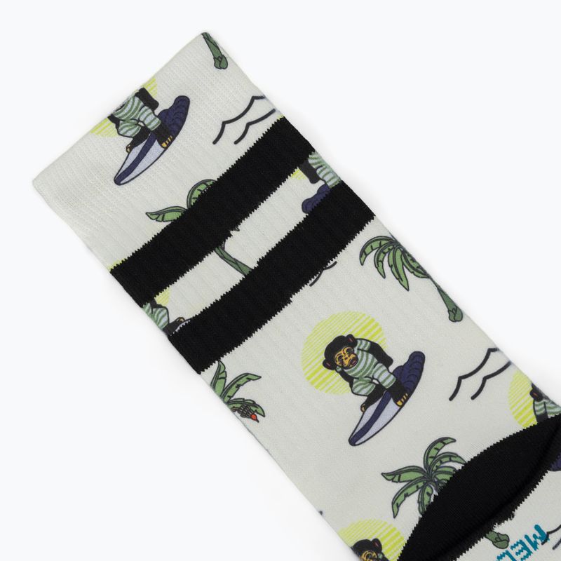 Zokni Stance Surfin Monkey Crew white 3