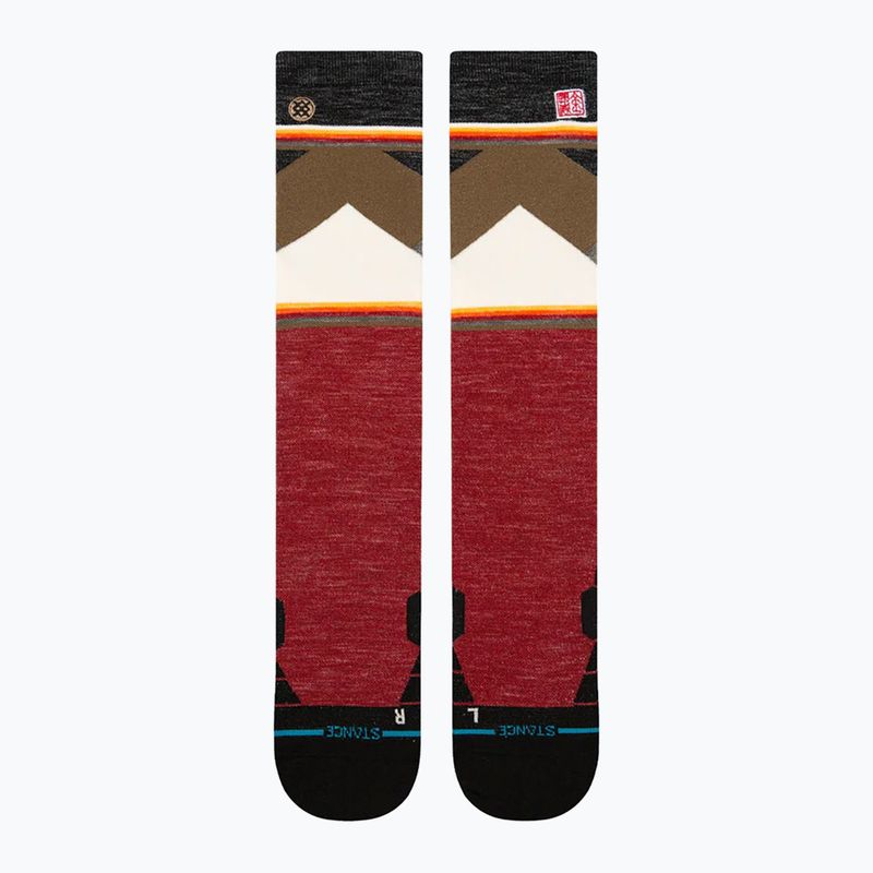 Stance Jimmy Chin Ultralight Wool Snow piros sízokni piros sízokni 2