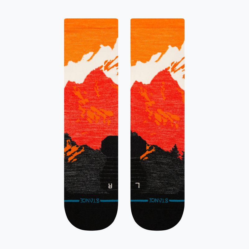 Stance Out Of Range Light Wool Crew narancssárga zokni 2