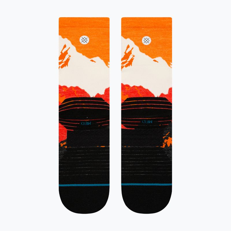 Stance Out Of Range Light Wool Crew narancssárga zokni 3