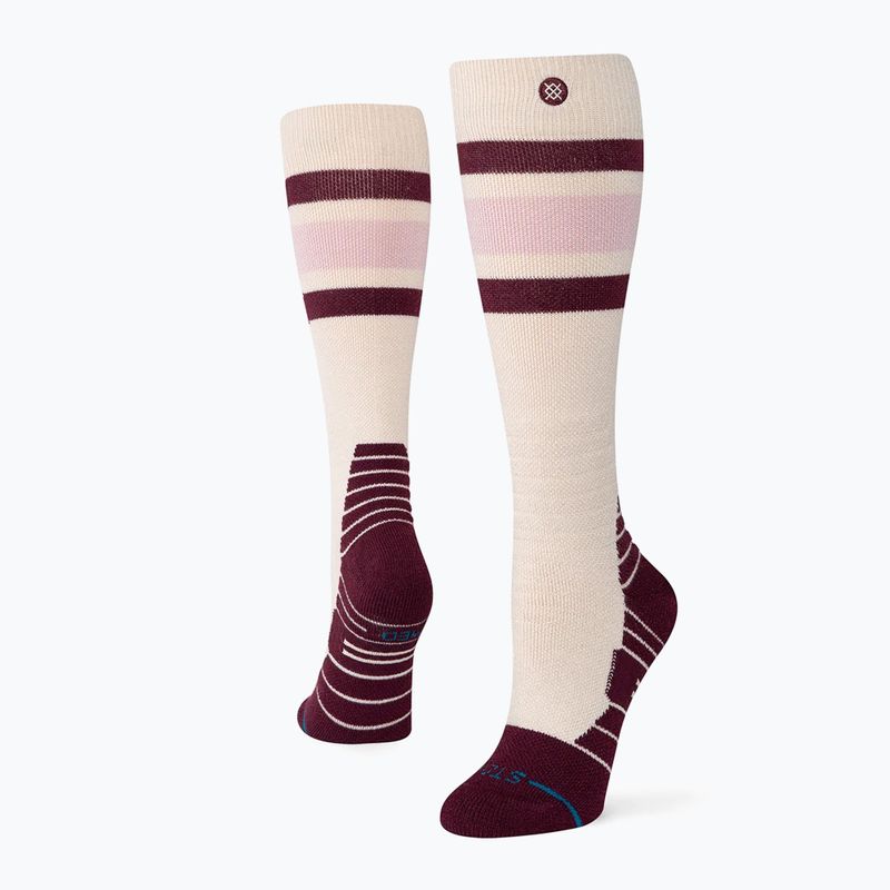 Női sízokni Stance Boyd Mid Wool Snow oat/meal 2