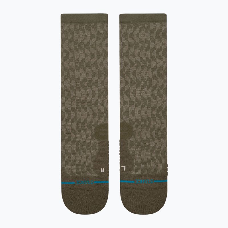 Zokni Stance Digzig Light Crew olive 2