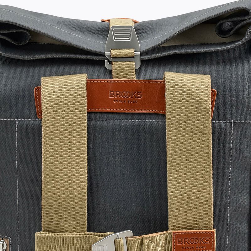 Városi hátizsák Brooks England Pickwick Cotton Canvas 26 l grey/honey 10