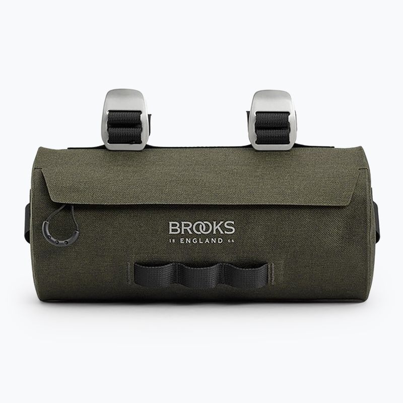 Kerékpáros táska kormányra Brooks England Scape Pouch 3 l mud green