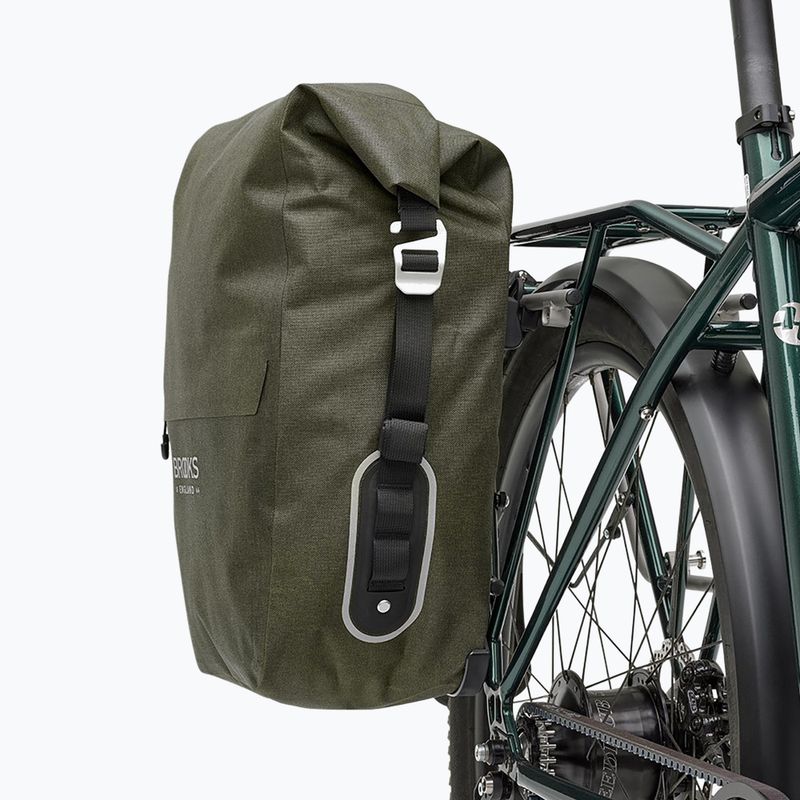 Kerékpáros táska Brooks England Scape Pannier Large 18-22 l mud green 7