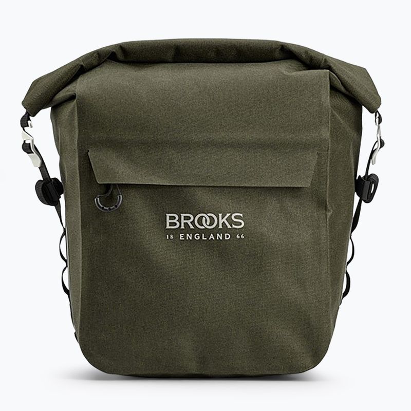 Kerékpáros táska Brooks England Scape Pannier Small 10-13 l mud green 2