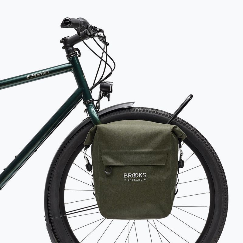 Kerékpáros táska Brooks England Scape Pannier Small 10-13 l mud green 6