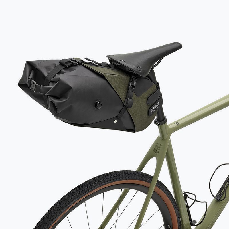 Kerékpáros nyeregtáska Brooks England Scape Seat Bag 8 l mud green 9