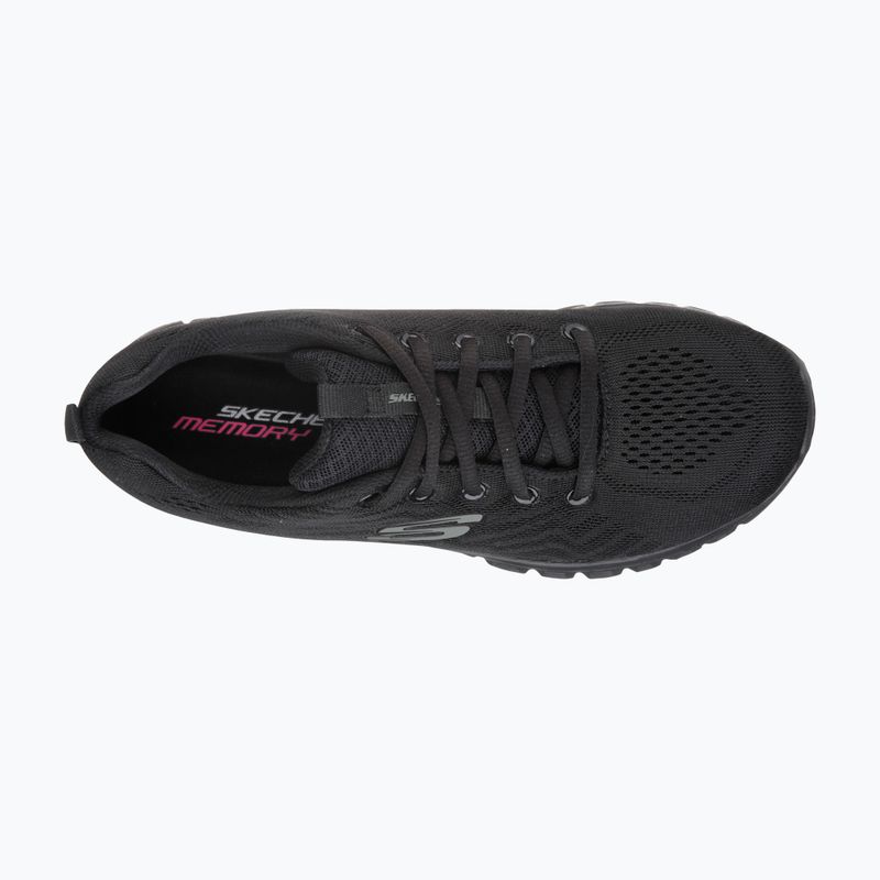 Női edzőcipő SKECHERS Graceful Get Connected fekete 10