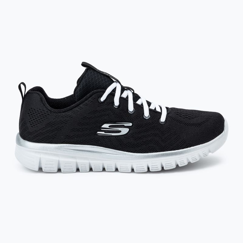 SKECHERS Graceful Get Connected női cipő fekete/fehér 2