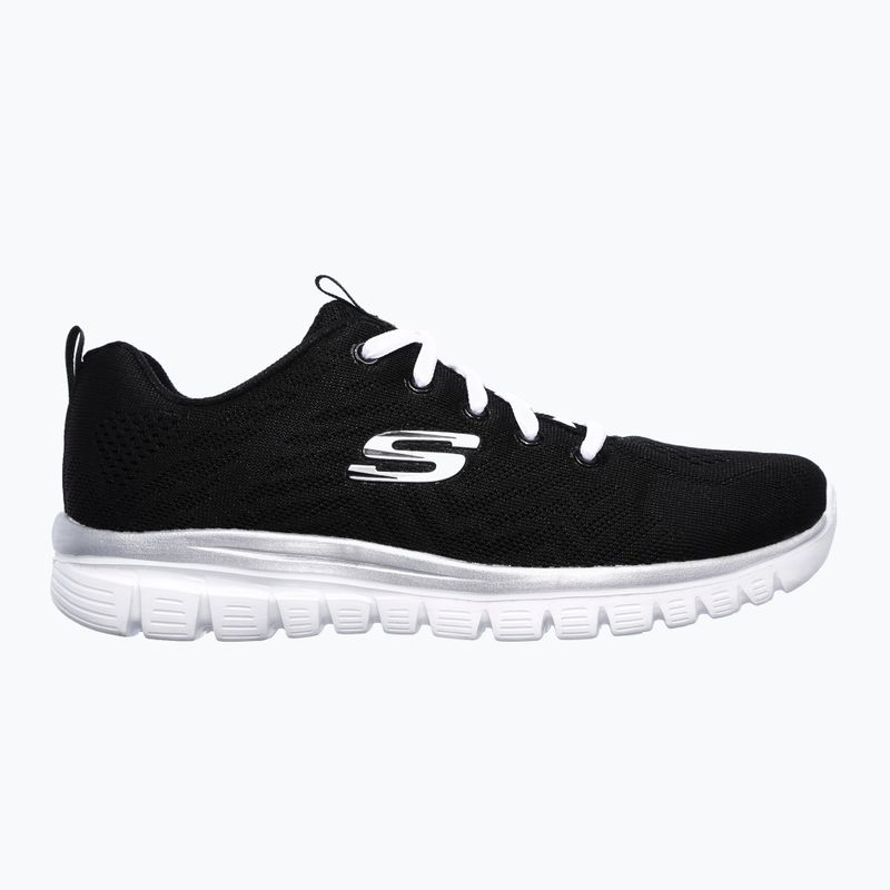 SKECHERS Graceful Get Connected női cipő fekete/fehér 8