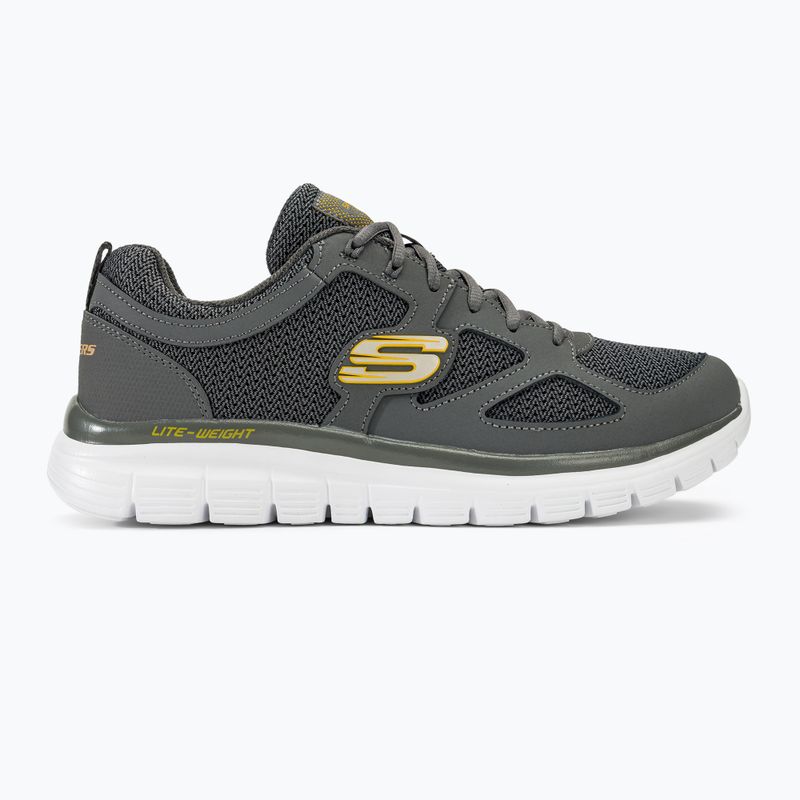 SKECHERS Burns Agoura charcoal férfi cipő 2