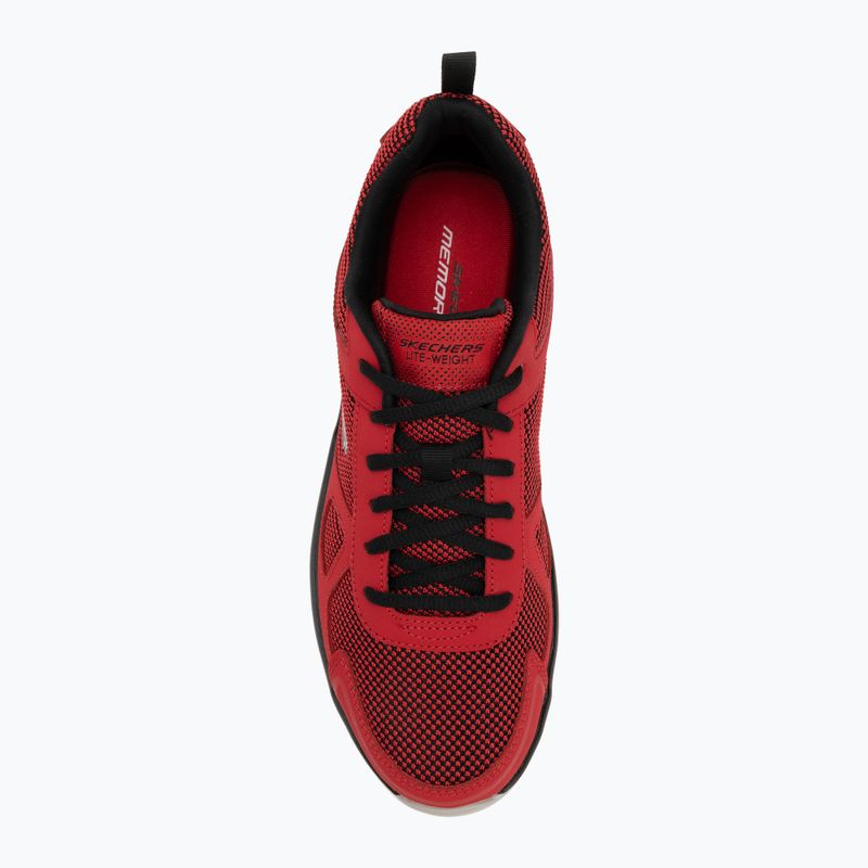 SKECHERS Track Bucolo piros/fekete férfi edzőcipő 5