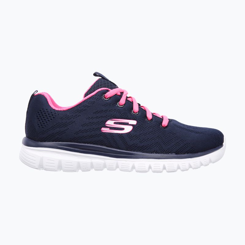 SKECHERS Graceful Get Connected női edzőcipő navy/hot pink 7