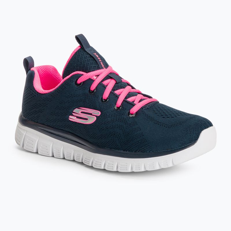 SKECHERS Graceful Get Connected női edzőcipő navy/hot pink