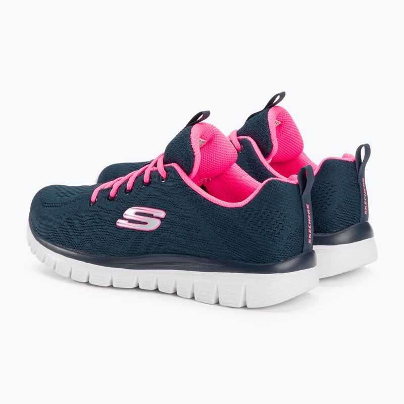 SKECHERS Graceful Get Connected női edzőcipő navy/hot pink 3