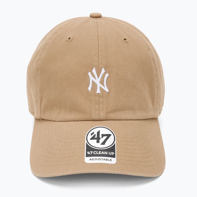 47 Márka MLB New York Yankees Base Runner sapka CLEAN UP khaki 2
