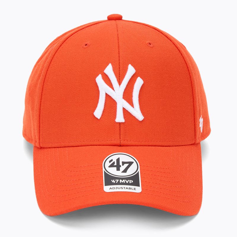 47 Brand MLB New York Yankees MVP vibráló narancssárga baseball sapka 2