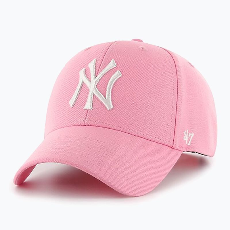 47 Brand MLB New York Yankees MVP SNAPBACK baseball sapka rózsaszínű 5