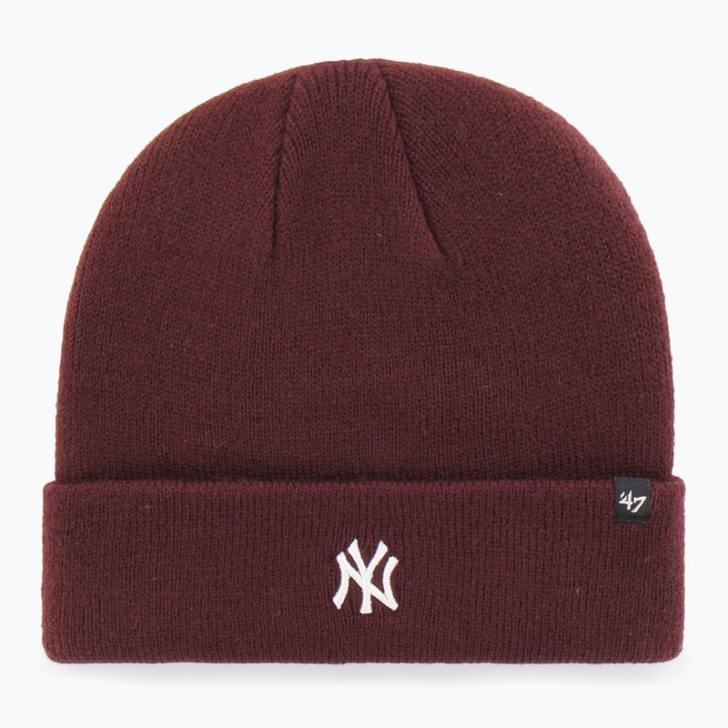 Téli sapka 47 Brand MLB New York Yankees Centerfield dark maroon