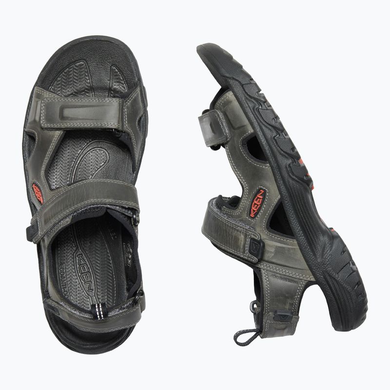 Keen Targhee III Open Toe férfi trekking szandál szürke 1022424 10