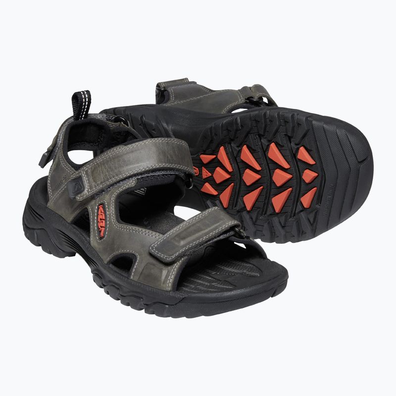 Keen Targhee III Open Toe férfi trekking szandál szürke 1022424 11