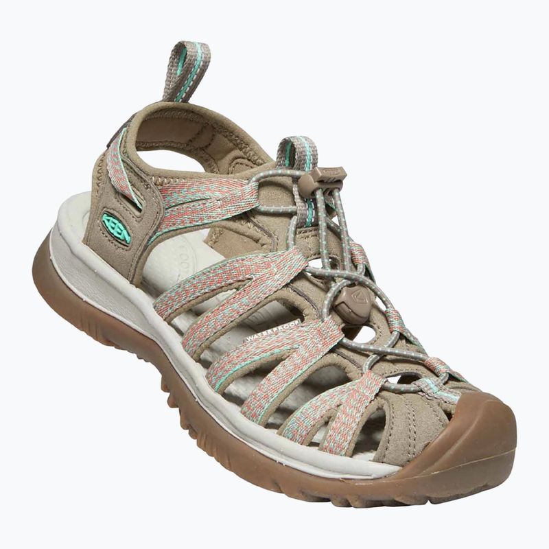 KEEN Whisper traupe/korall női trekking szandál 7