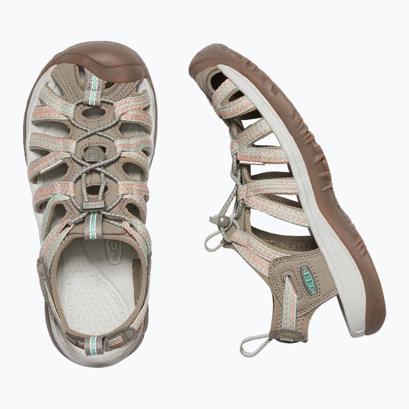 KEEN Whisper traupe/korall női trekking szandál 10