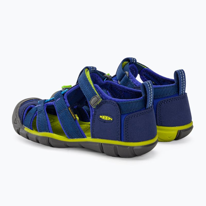 Gyermek szandál KEEN Seacamp II CNX blue depths/chartreuse 3