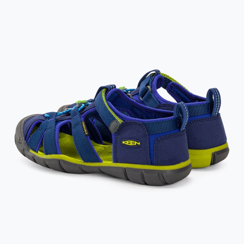 Junior szandál KEEN Seacamp II CNX blue depths/chartreuse 3