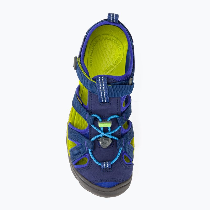 Junior szandál KEEN Seacamp II CNX blue depths/chartreuse 6