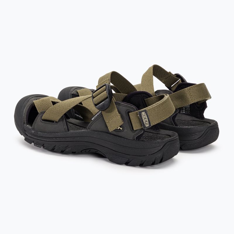 KEEN Zerraport II Military oliva/fekete férfi trekking szandál 3