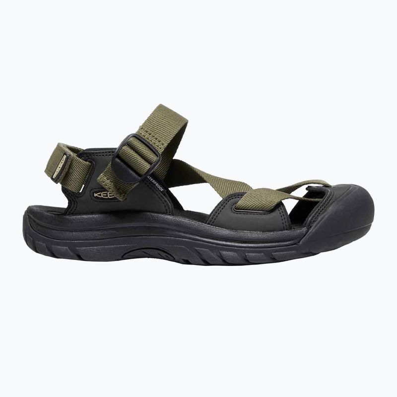 KEEN Zerraport II Military oliva/fekete férfi trekking szandál 8