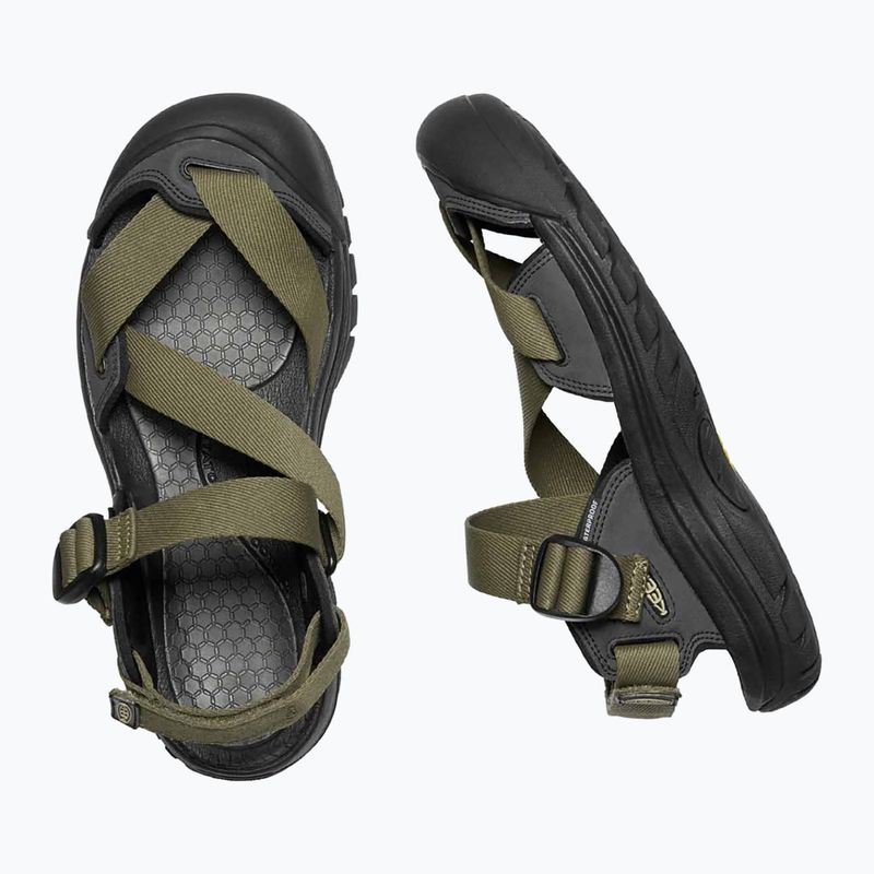 KEEN Zerraport II Military oliva/fekete férfi trekking szandál 10