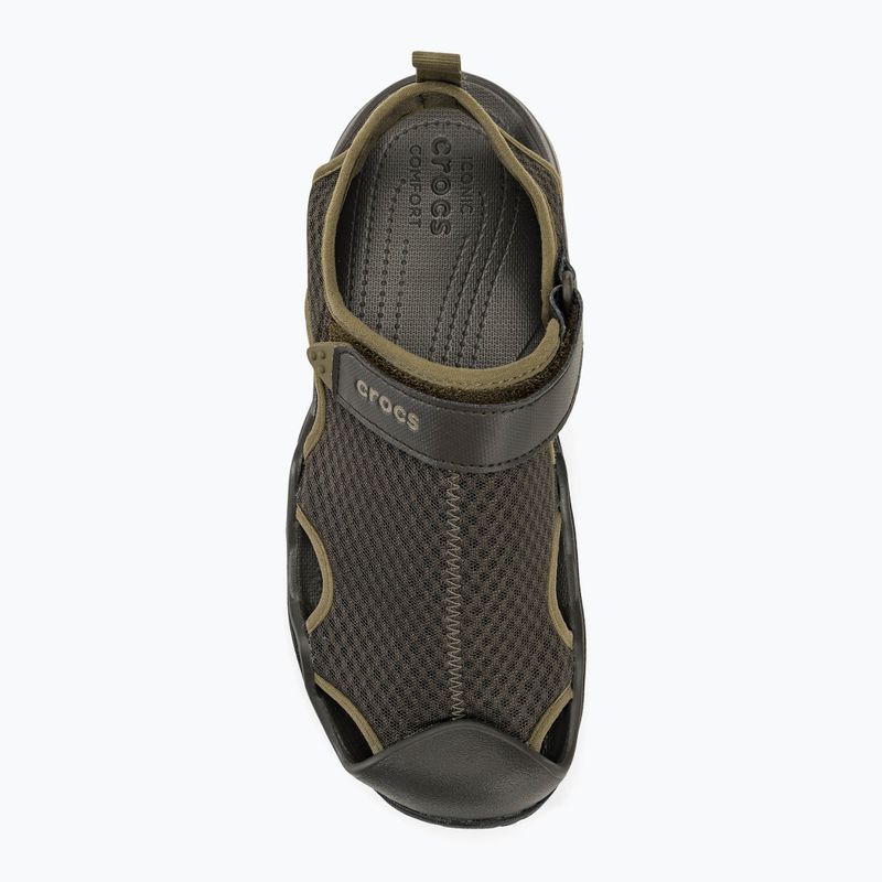 Férfi szandál Crocs Swiftwater Mesh Deck espresso 5