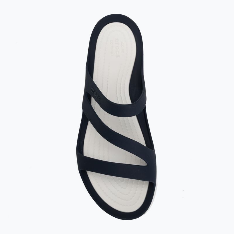 Női papucsok Crocs Swiftwater Sandal navy/white 5
