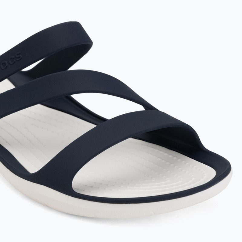 Női papucsok Crocs Swiftwater Sandal navy/white 7