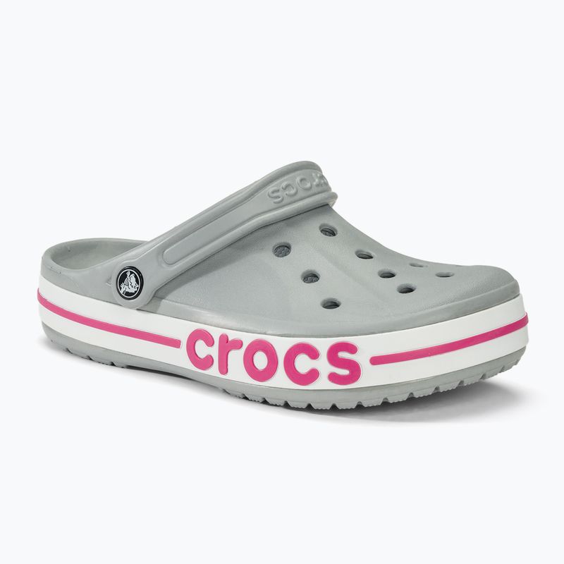 Papucs Crocs Bayaband Clog light grey/candy pink 2