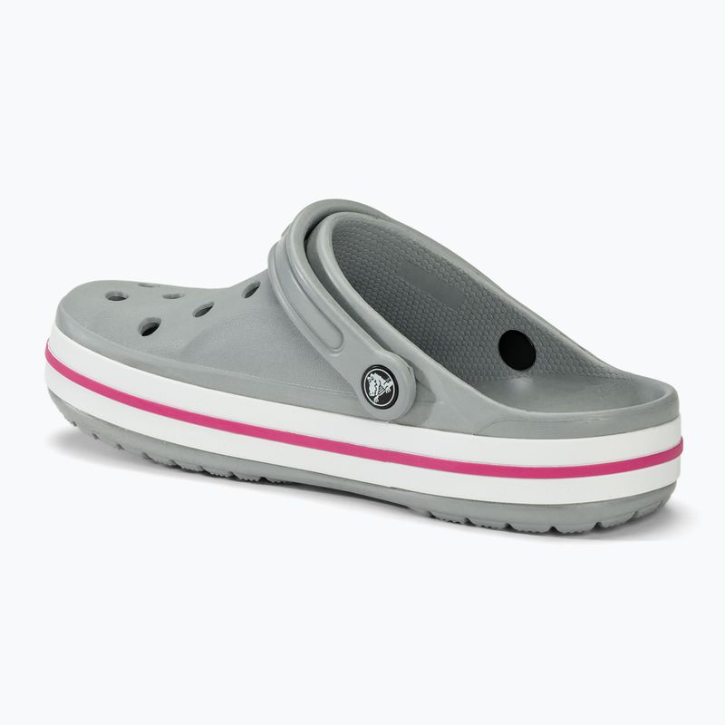 Papucs Crocs Bayaband Clog light grey/candy pink 3