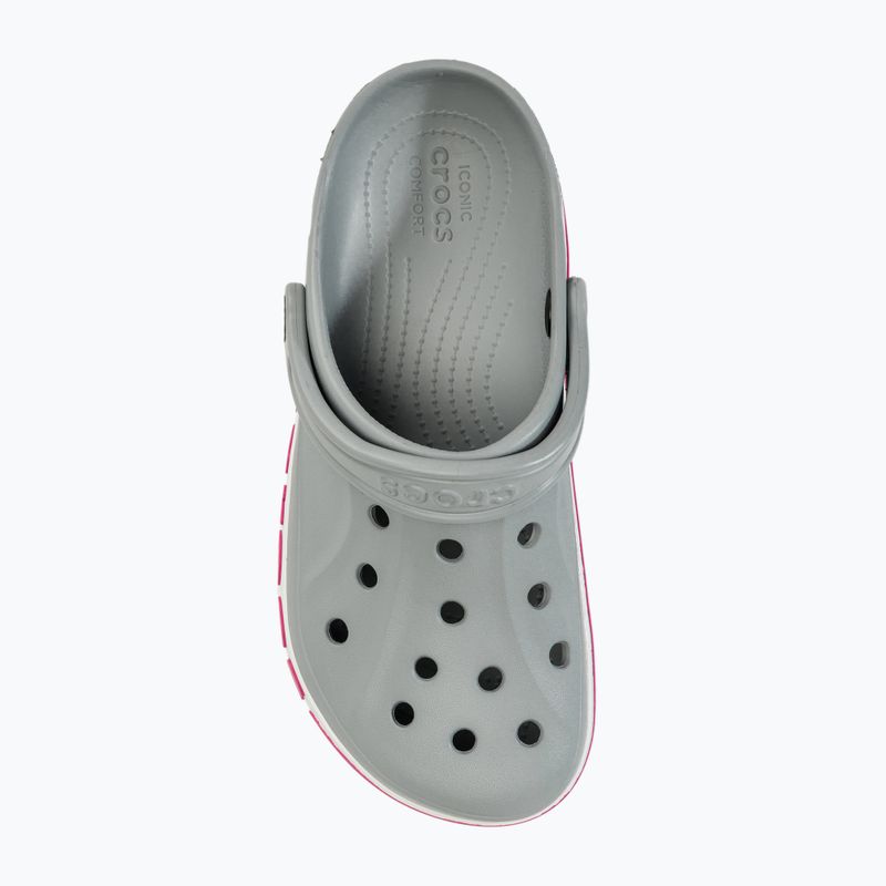 Papucs Crocs Bayaband Clog light grey/candy pink 6